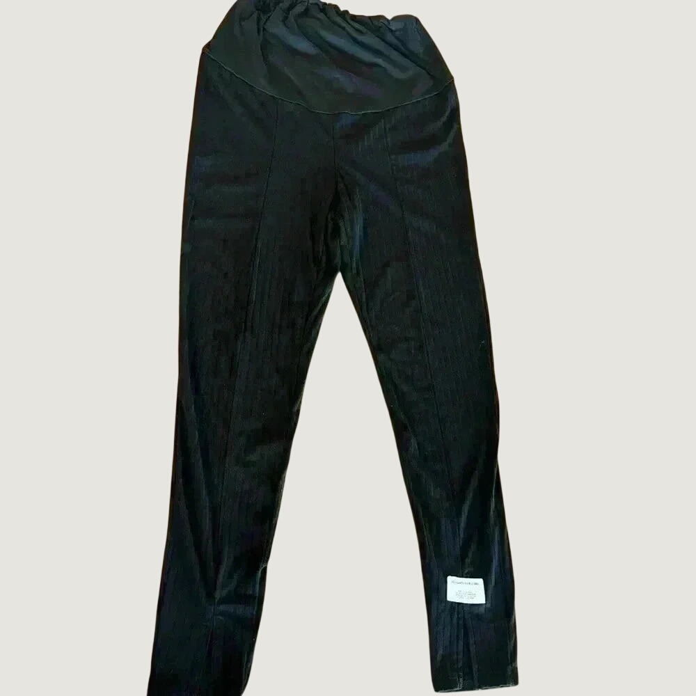 Shein Womens Maternity Black Solid Lounge Pants Size Small (0547)